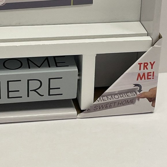 Spin Quotes 4 Clip Wall Collage Picture Frame 13"x12"x2" Holds 4 Pictures NEW - Picture 5 of 12